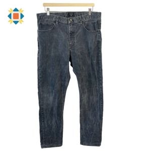 Quicksilver Mens 36x32 Gray Corduroy Straight Tapered Fit Pants